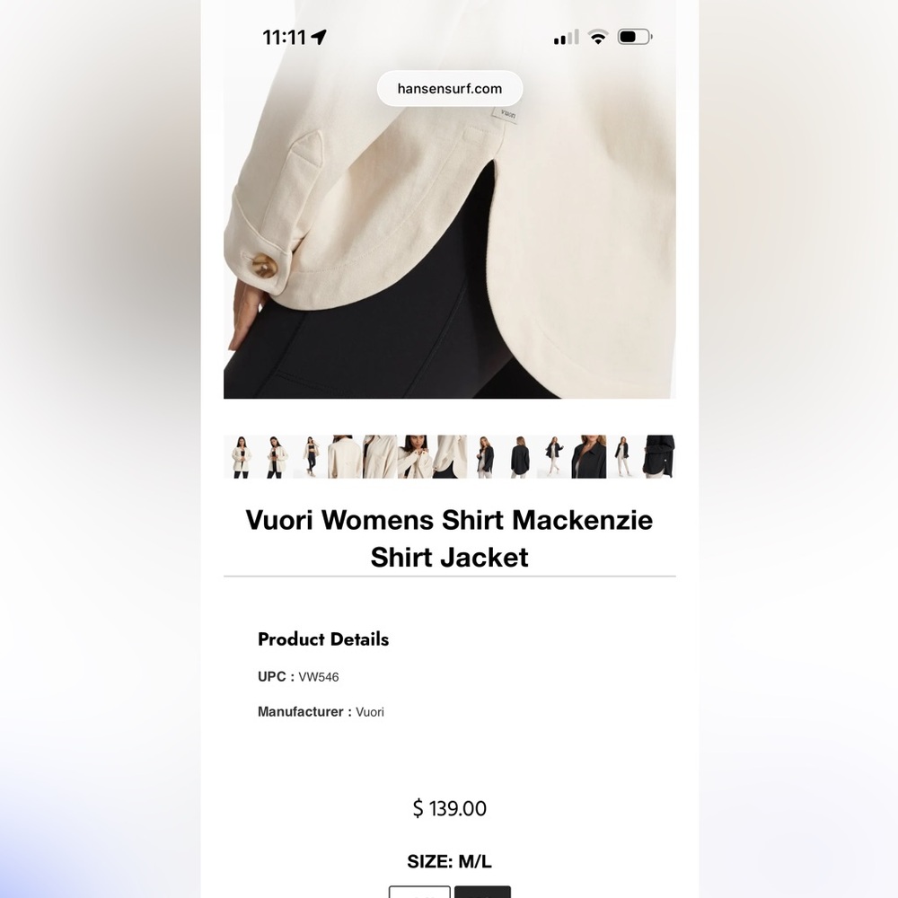 Vuori Makenzie Shirt Jacket - Picture 2 of 8